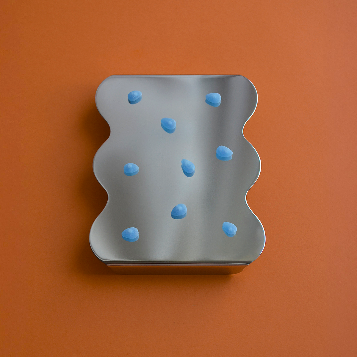 Three - Silk Mirror Serving Stand & Tray by Boyo